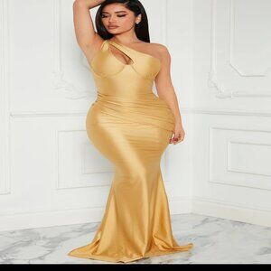 As You Know It Maxi Dress - Gold